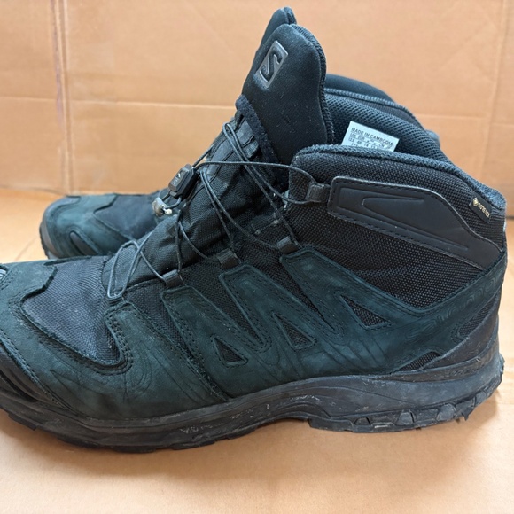 Salomon XA Forces Boots Mid EN Mens 13Women 14Black Excellent Condition - Picture 2 of 4